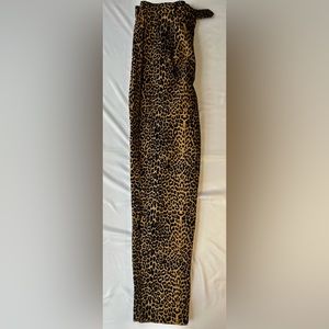 Vintage 80’s INCLINATIONS velvet leopard print pants